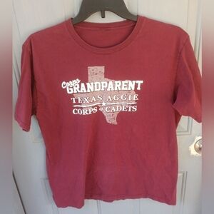 Corps Grandparent Texas A&M Aggie Corps of Cadets T Shirt Size Medium Aggies